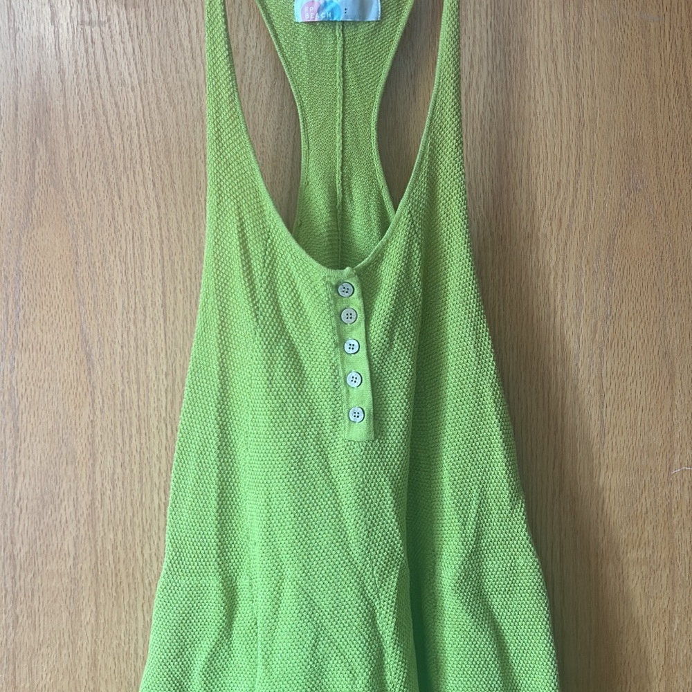 Green Sleeveless Women's Top